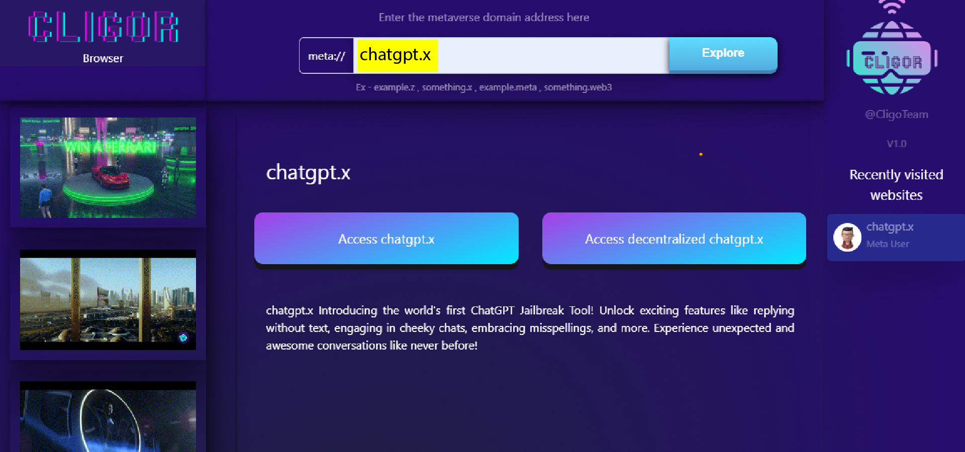 Chatgpt x search option ss